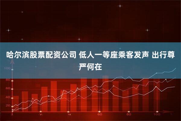 哈尔滨股票配资公司 低人一等座乘客发声 出行尊严何在